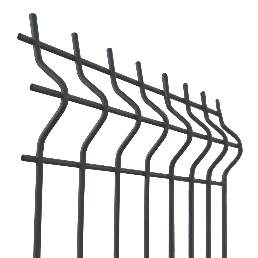 Geschweißtes Zaunfeld 3D ZnPVC 2500x1530x4mm anthrazit