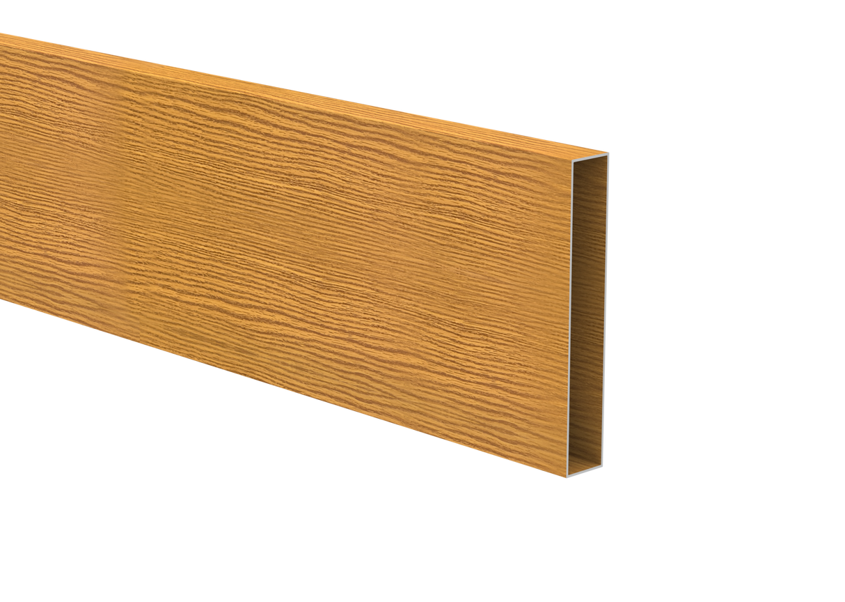 Aluminium-Zaunfüllung 20 x 120 x 1,4 - 6,0 m - Holzdekor HELLER EICHE W02