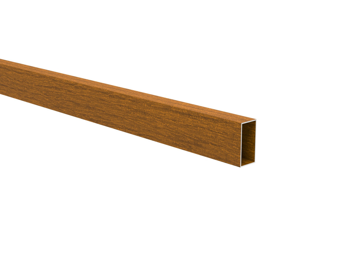 Aluminium-Zaunfüllung 20x40x1,2 - 6m - Holzdekor GOLDENE EICHE W03