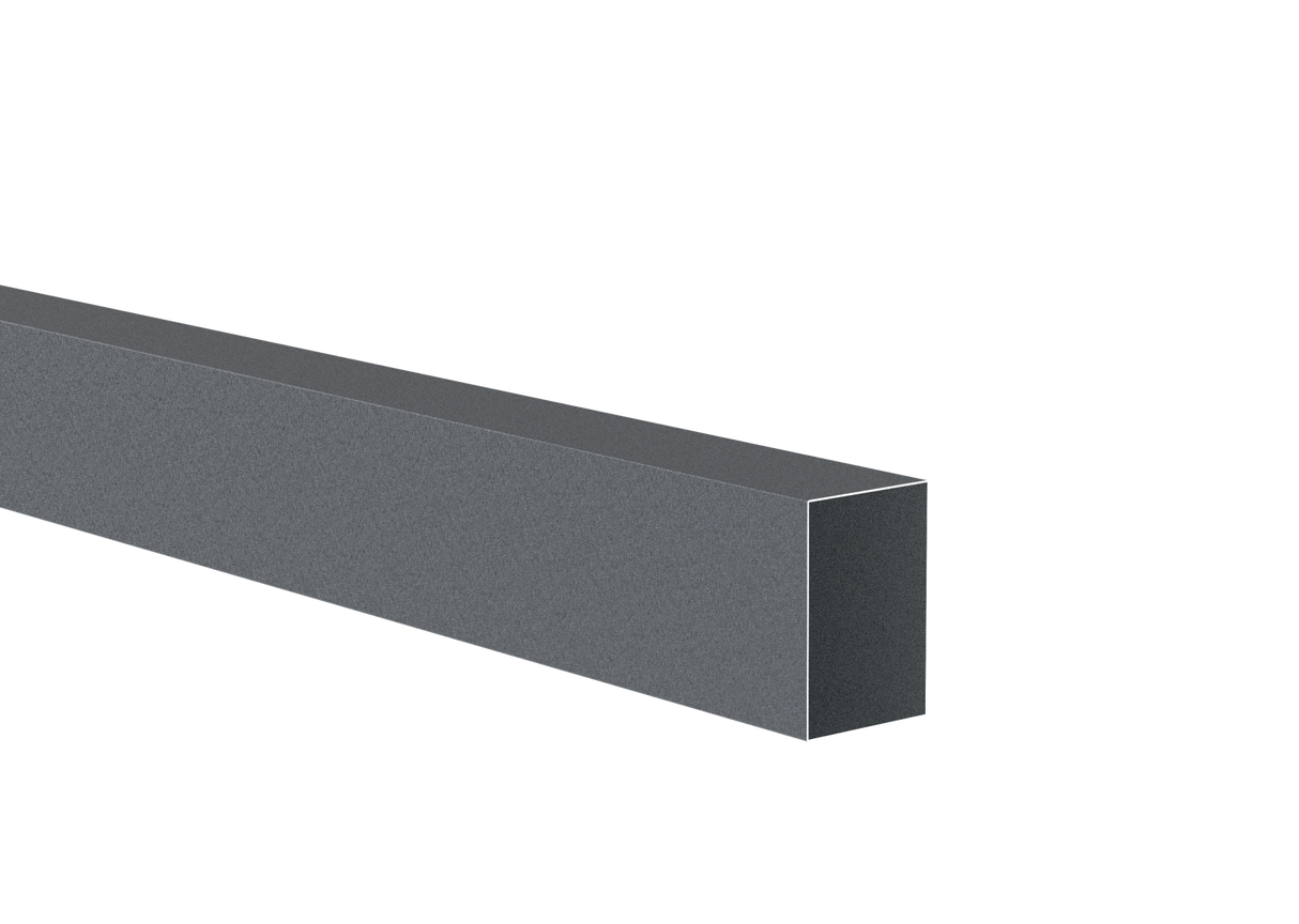 Aluminium Zaunsprofil 40x60x1 - 6000mm RAL7016