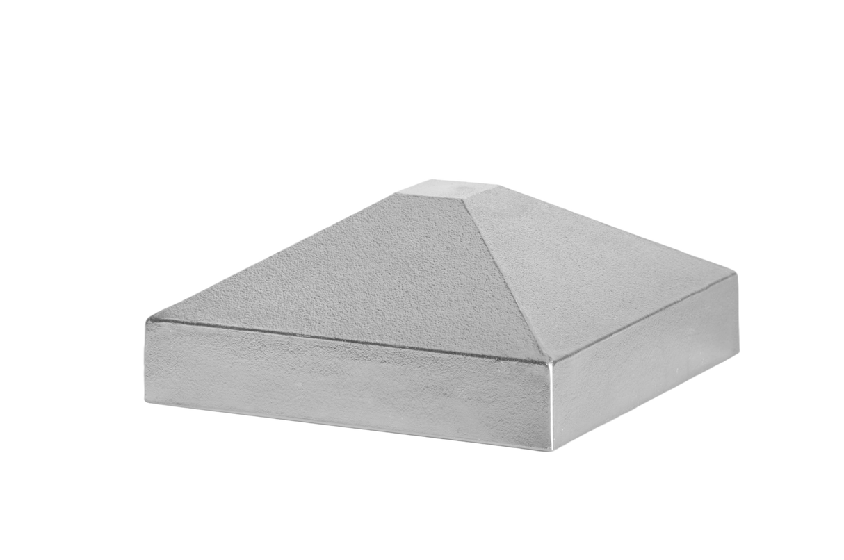Aluminiumdachpfosten 60x60 Pyramide - natur