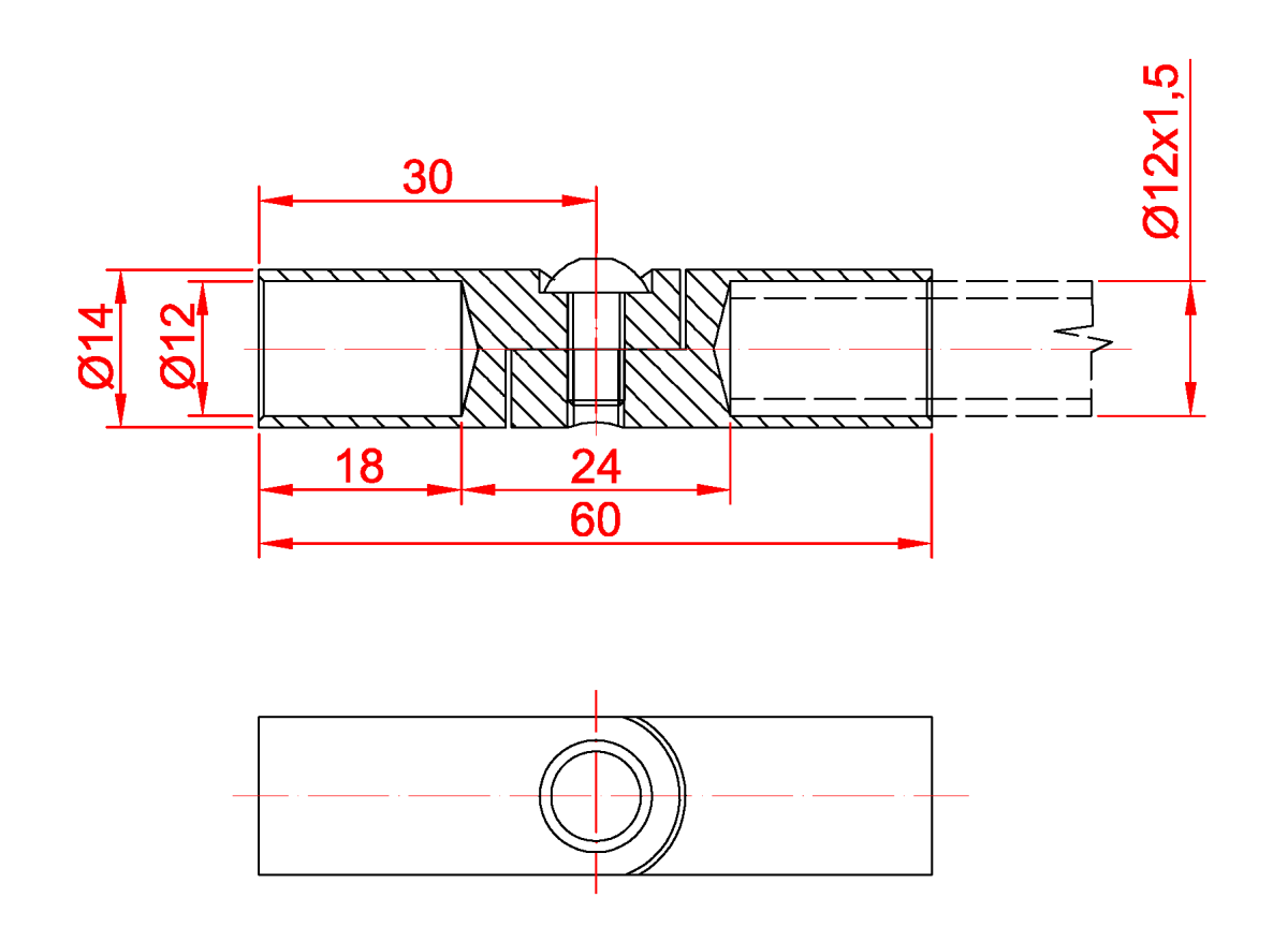 Rundstabverbinder mit Gelenk