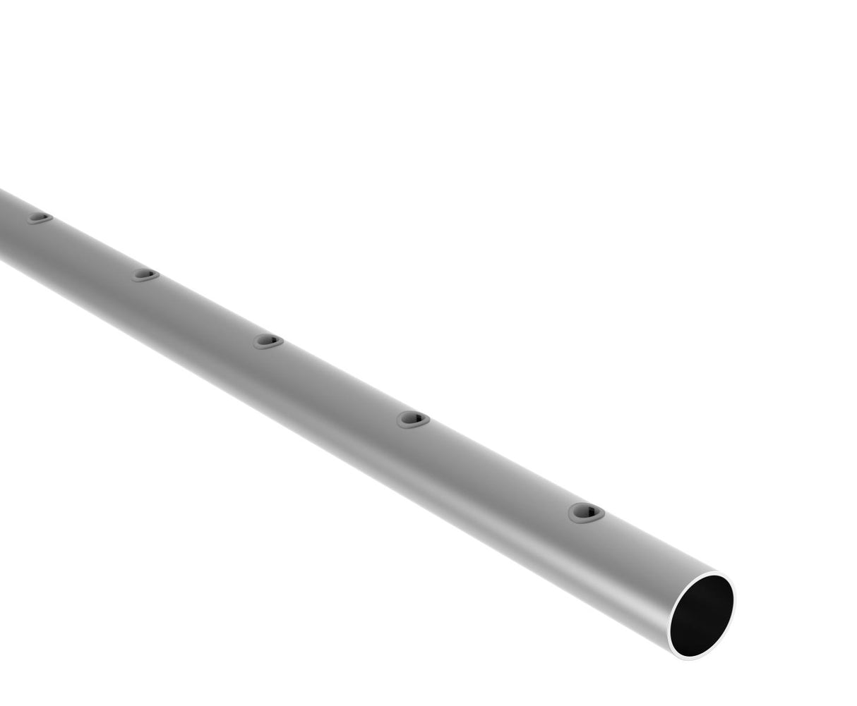 Edelstahlrohr AISI304, D42,4x2/15xd12,5/L1800