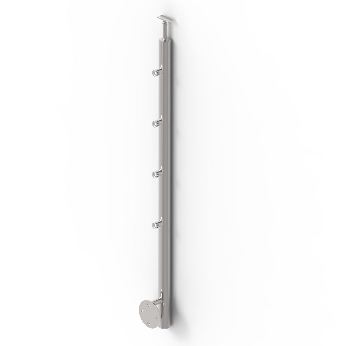 Pfosten, Seitenverankerung - auf Treppe AISI304, D