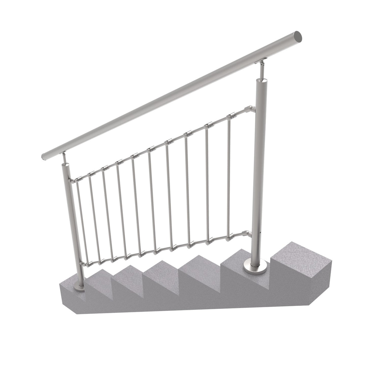 Relinggeländer - Eiche + Edelstahl - für AISI304,