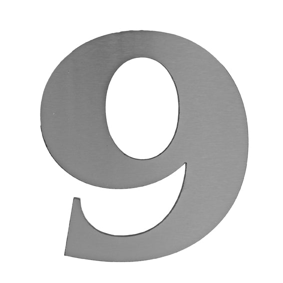 Edelstahl Charakter "9 "9" 185mm, hr.3mm, AISI 316
