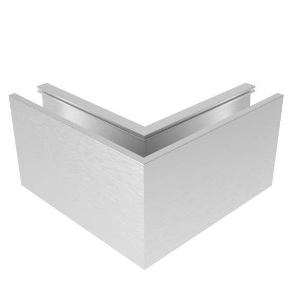 Ecke IN für Aluprofil mit Oberverankerung AL/ELOX/