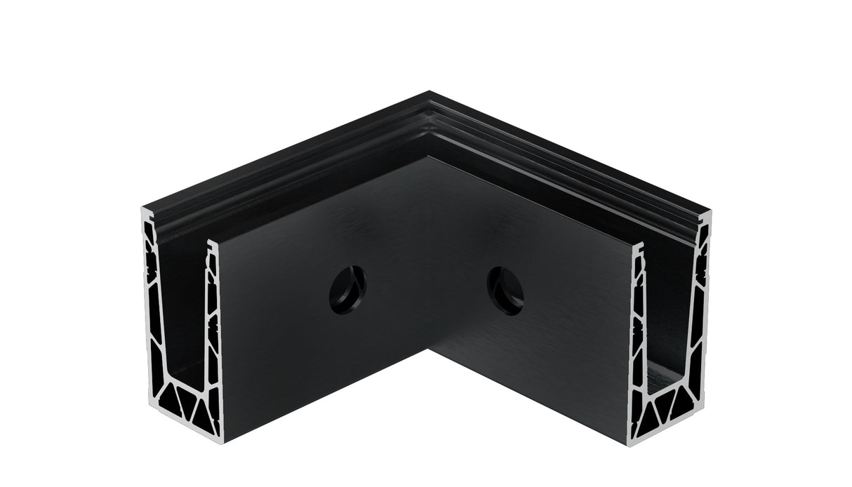 AL profile, side mount- 90°conector