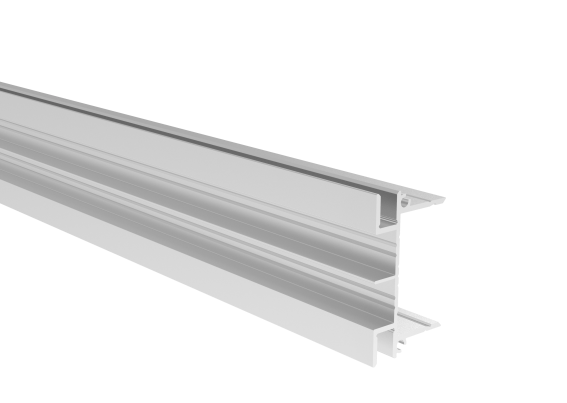 Aluminium fence adapter MODEL46 for fence louvers, 6000 mm – Natural