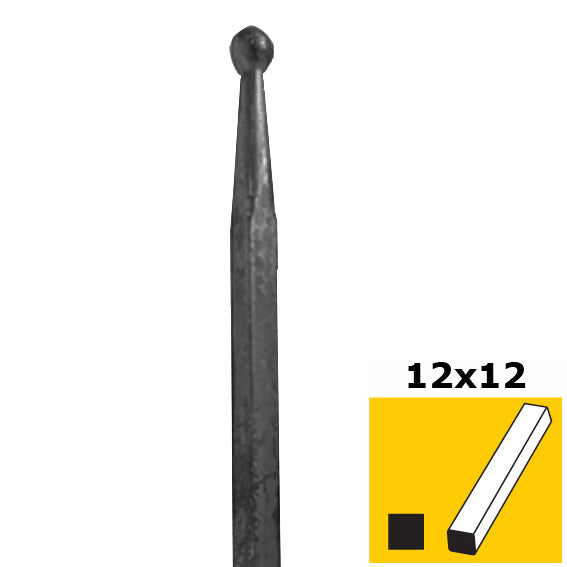 Stab mit Kugel h150, b15, n12x12mm