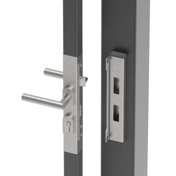 Schlossset 40x40 AISI 304