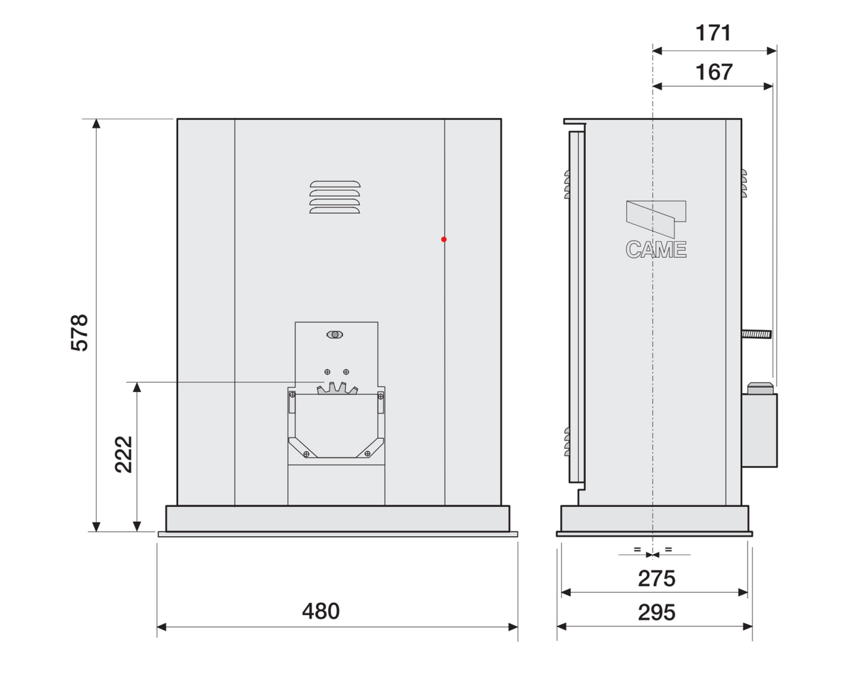 CAME complete kit - sliding gate 3500kg - 400V