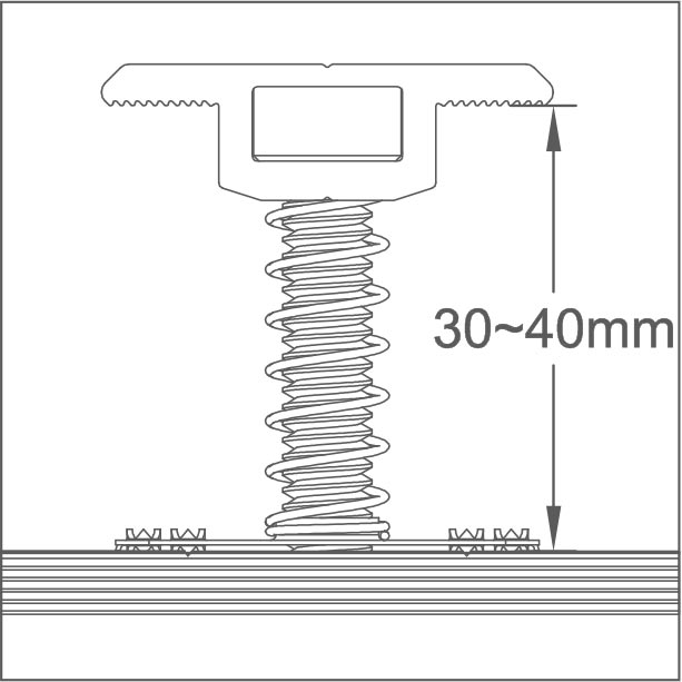 Mittelklemme 30-40mm Modulrahmenhöhe