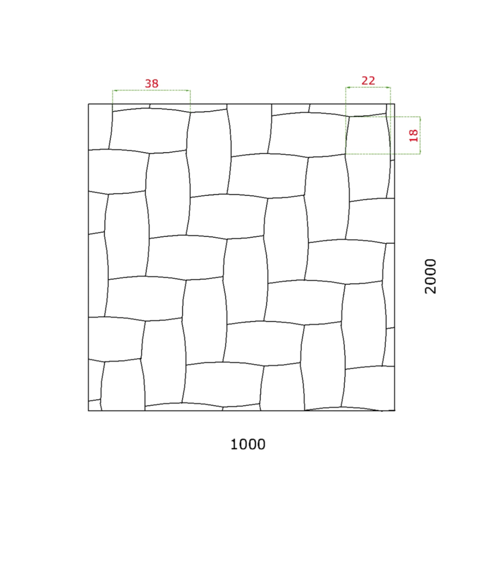 Design 3D-Blech - Zn