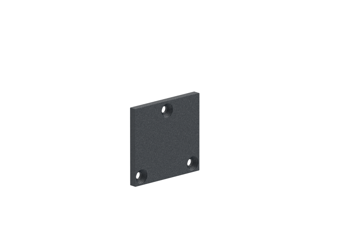 Aluminium-Bodenabdeckkappe für Pfosten 56x60 - Anthrazit RAL 7016