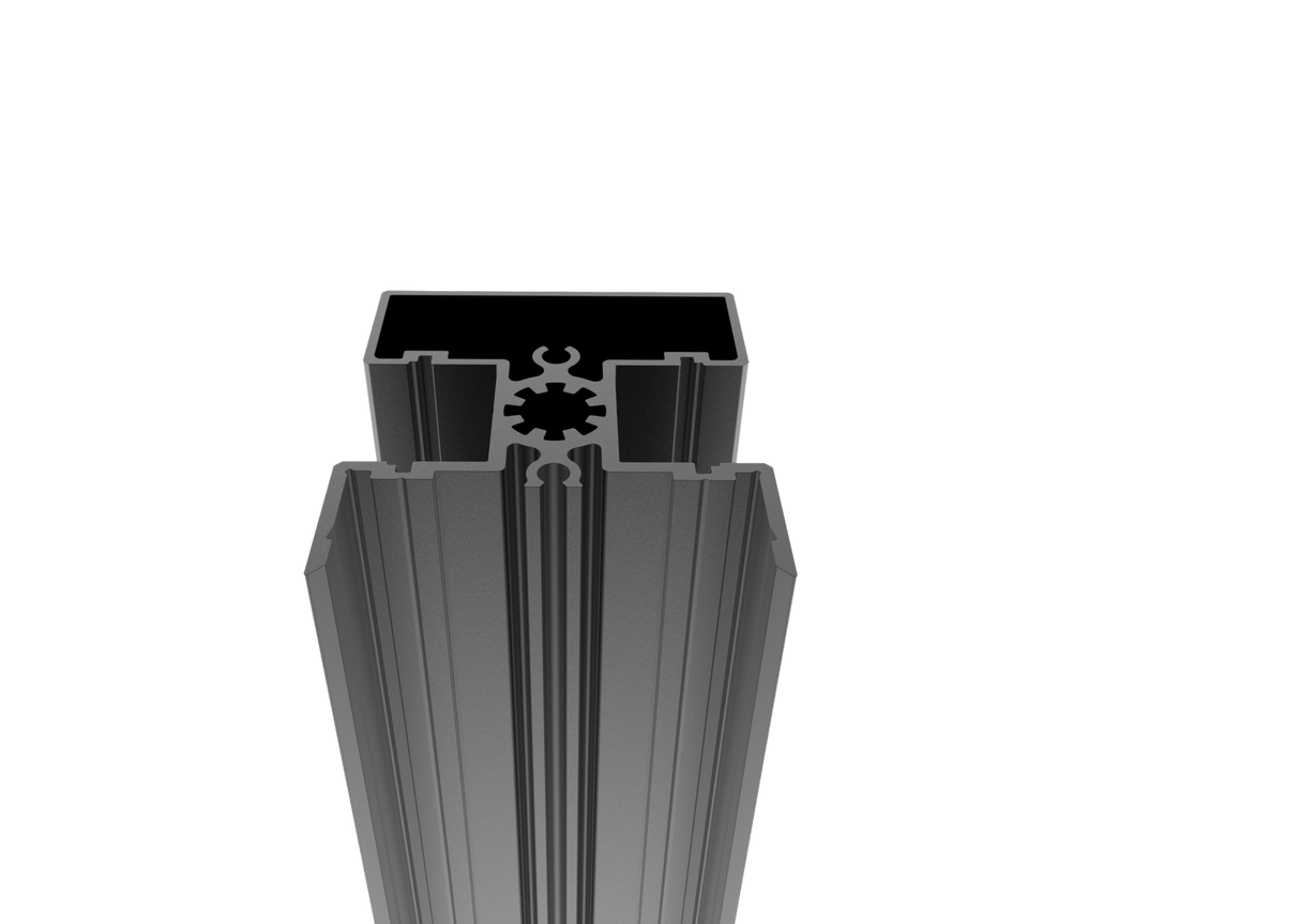 Aluminium-Zaunpfosten 50x60-6000mm R7016