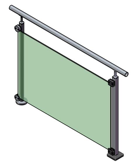 Mittelpfosten, Oberverankerung - grade