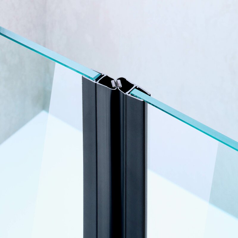 Dichtungsleiste für Glastür PVC,180° black