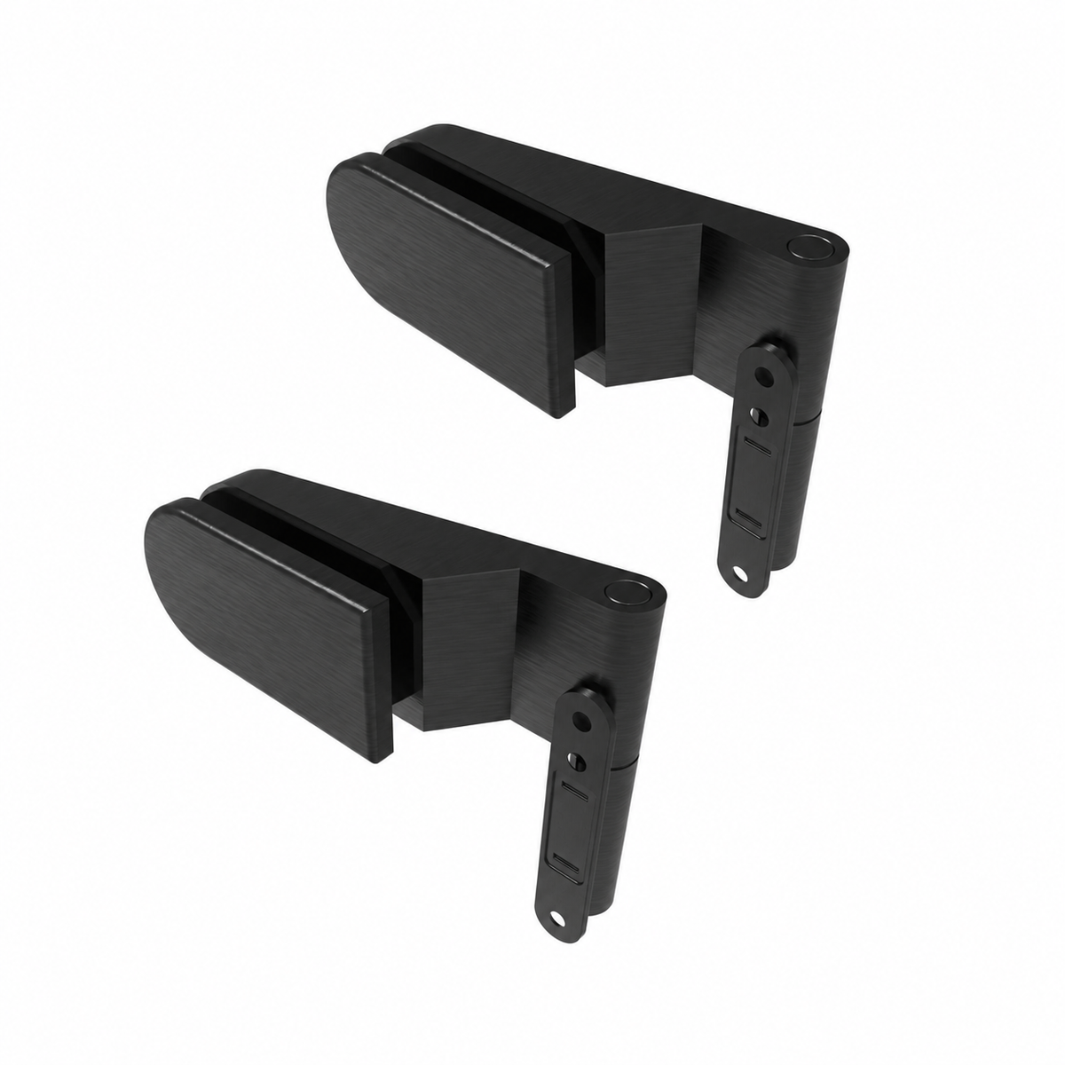 Glastürscharnier AL, glass t 8,10mm BLACK