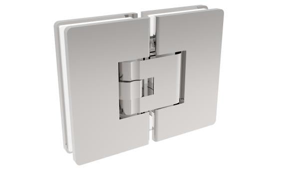 Glastürscharnier +/- 90° - Montage Glas/Glas flex
