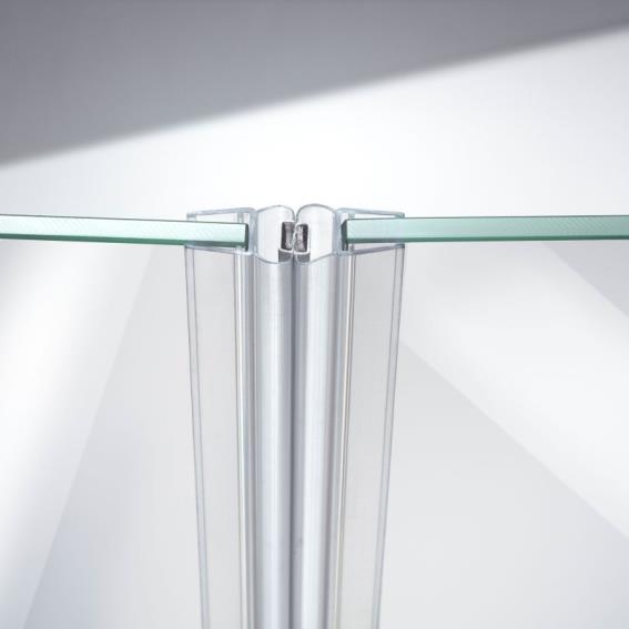 Dichtungsleiste für Glastür PVC,180°