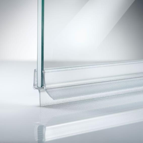 Dichtungsleiste unten - für Glastür