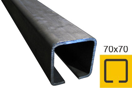Eisenlaufschiene Fe, 70x70x4mm, L6m
