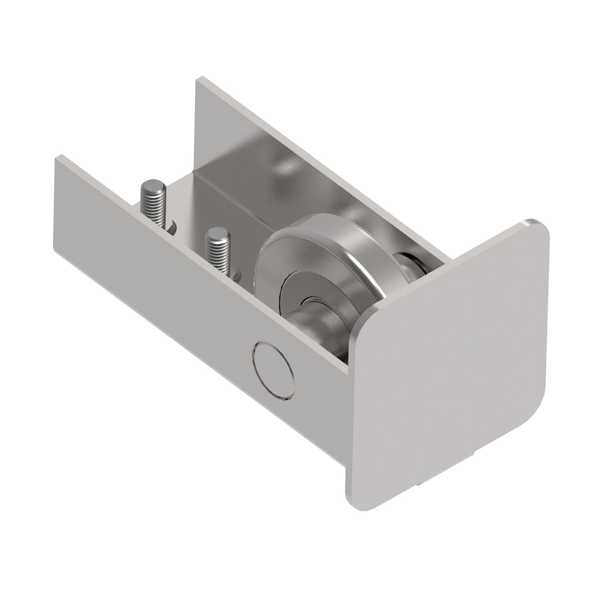 Edelstahlauflaufrolle profile 76x76mm