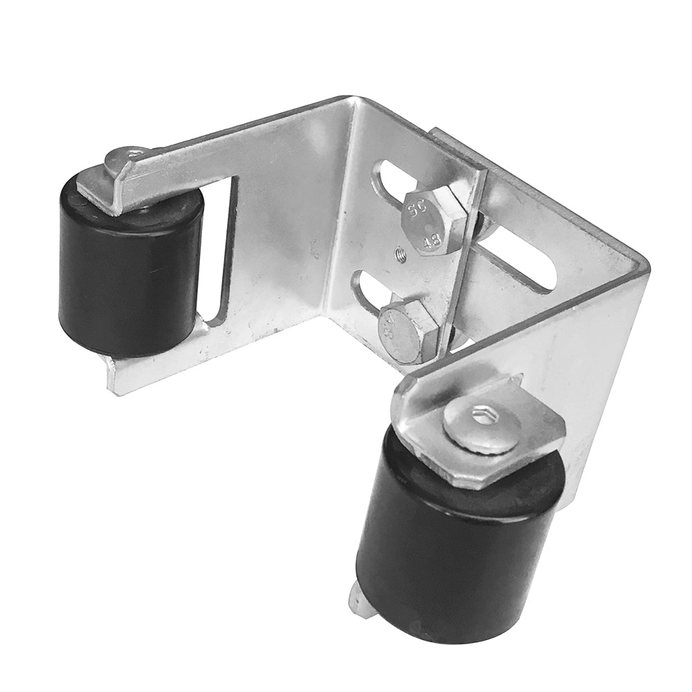 Auflageschuh für Tor Zn, 55-90mm Zn,black rubber