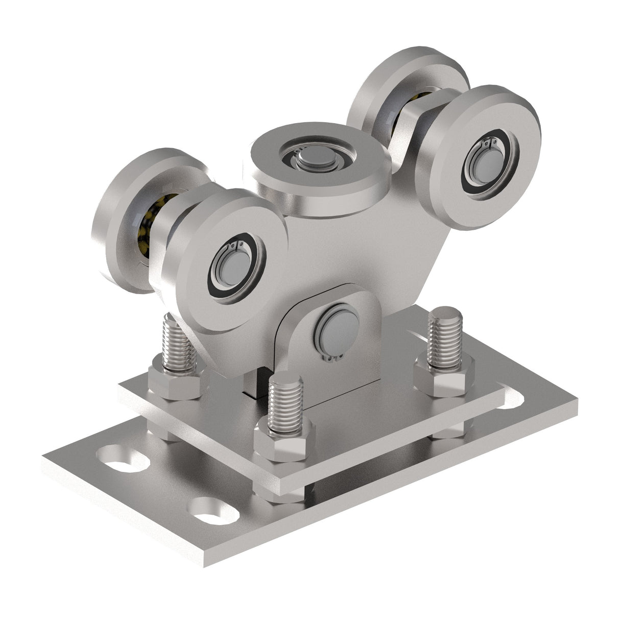 5-rädriger Laufwagen für selbsttragenden Tor profi