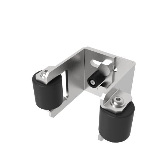 Auflageschuh für Tor Zn, 55-90mm Zn,black rubber