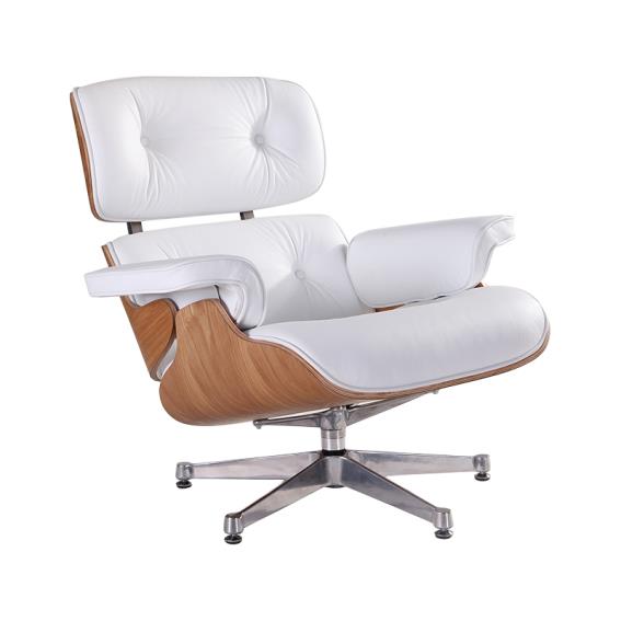 Ledersessel Charles & Ray Eames replik Eschenholz