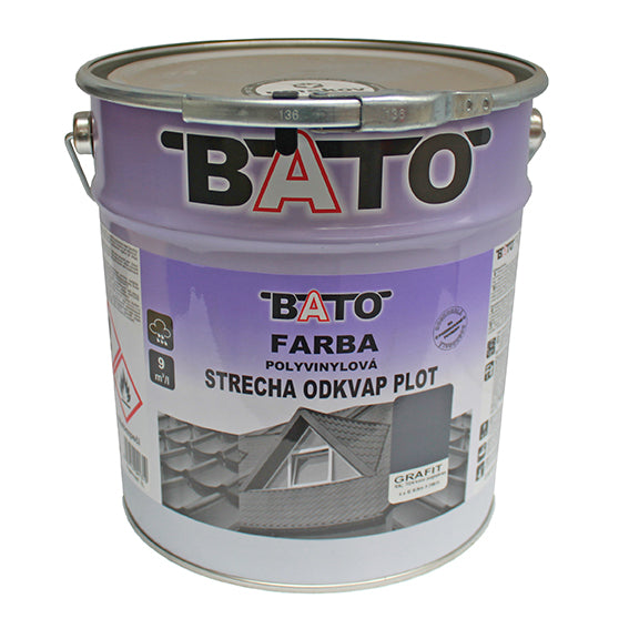 Polyvinylfarbe, Graphit RAL70024 satin 6,3kg (5L)
