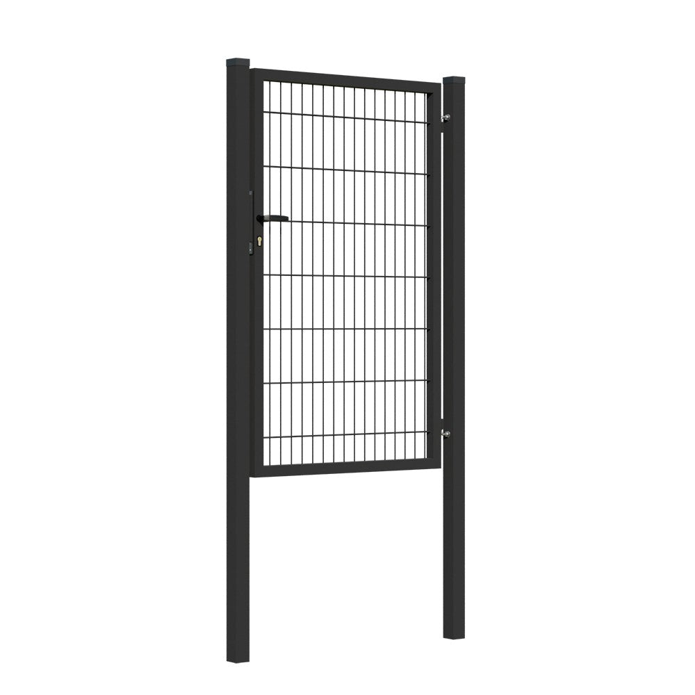 Gate 1pc. 2D BOX ZnPVC 1000x1500mm RAL 9005 black matte