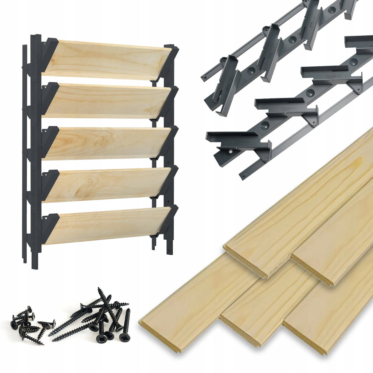 Movable plastic system - blinds - pair (left + right)