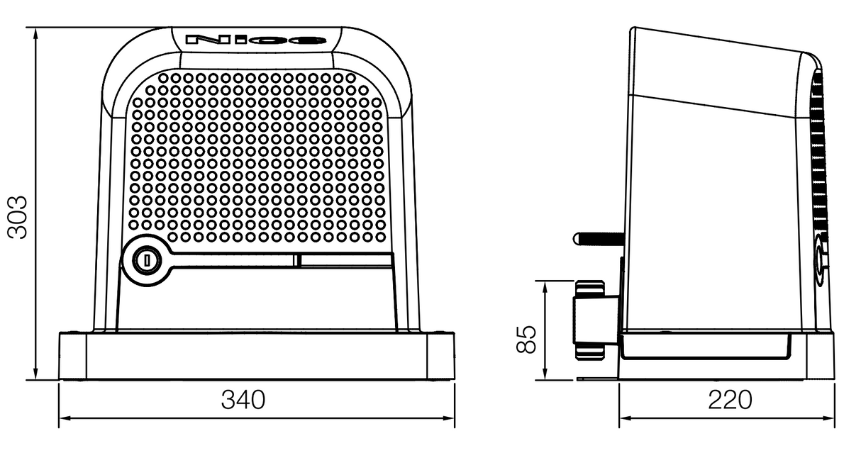 NICE Schiebetorantrieb max 600kg