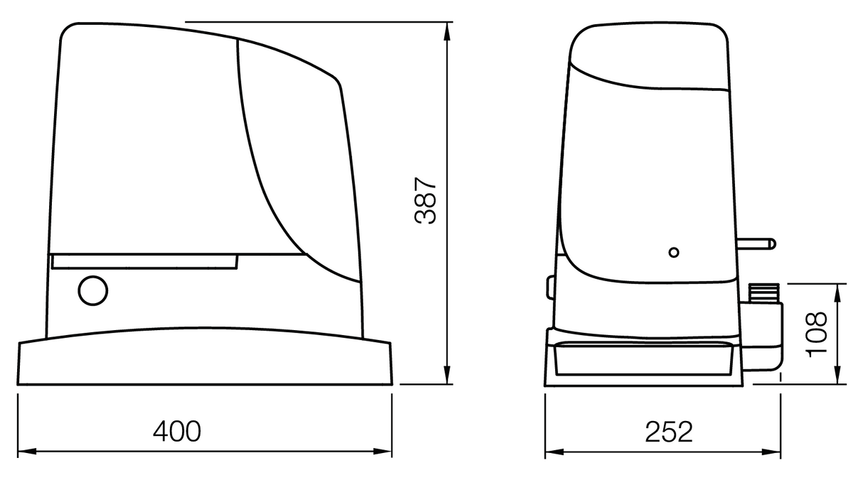 NICE Schiebetorantrieb set, max 2500kg
