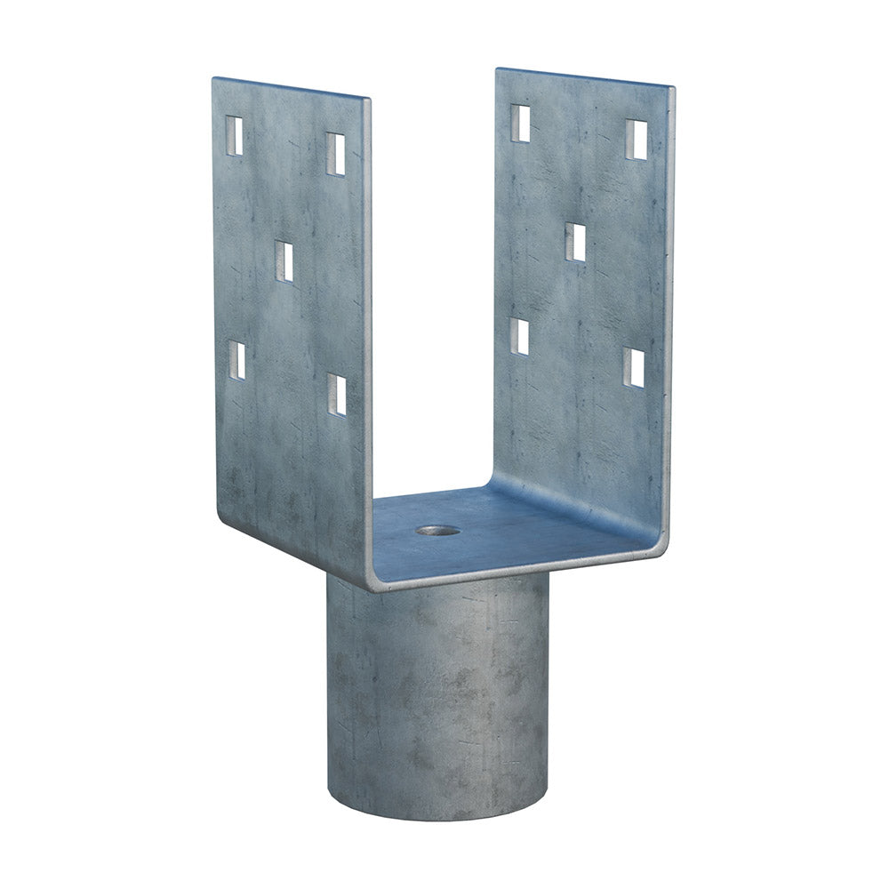 Aufsatz für Erdschraube Zn "U" 90x90x120x60mm