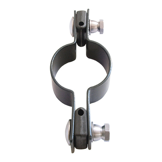 Durchgehende Klemme für Pfosten ZnPVC D48mm anthrazit