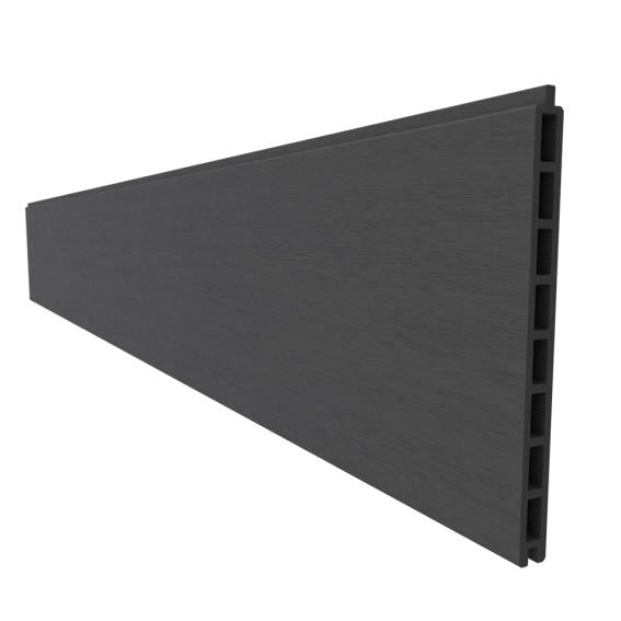 Holz-Kunststoff Zaunplatte WPC grau 258x20x1830mm