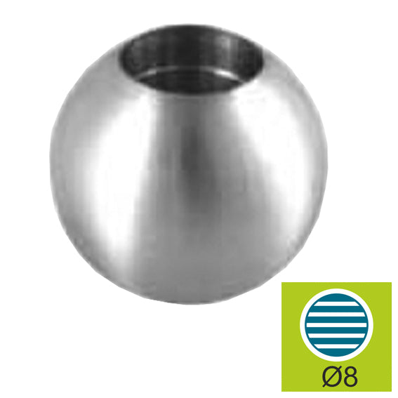 Endkappe für Füllstab AISI304, D20/d8mm