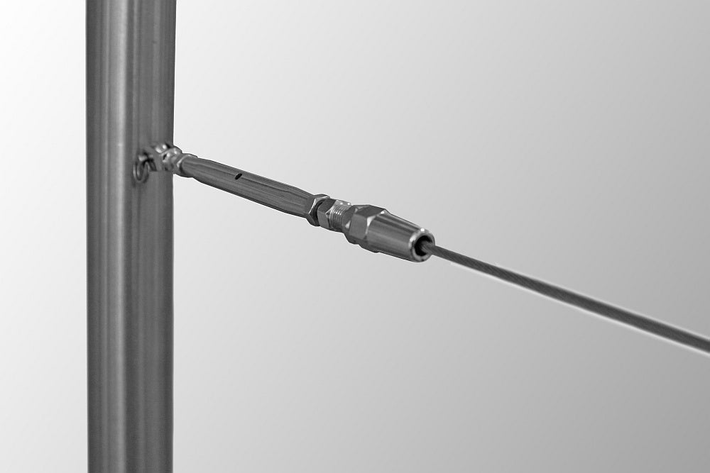 Inox cable clamp