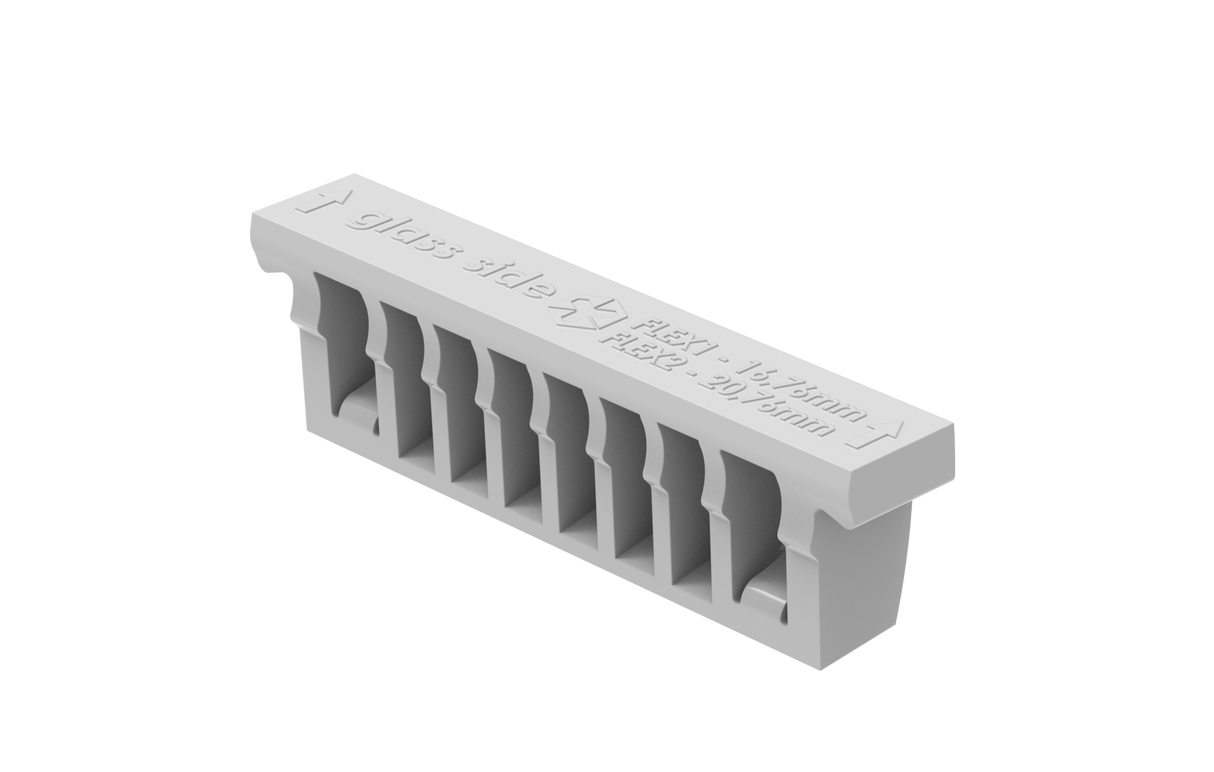 Set für verstellbare Glasbefestigung - excenter