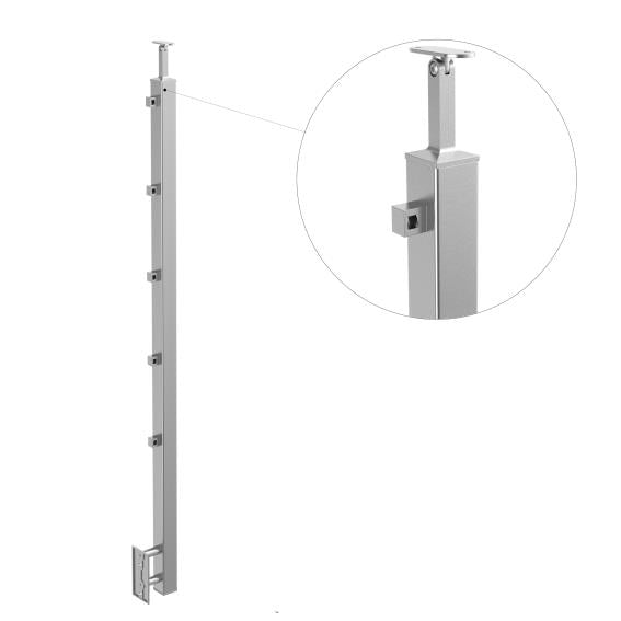 Pfosten, Seitenverankerung - auf die Treppe AISI30