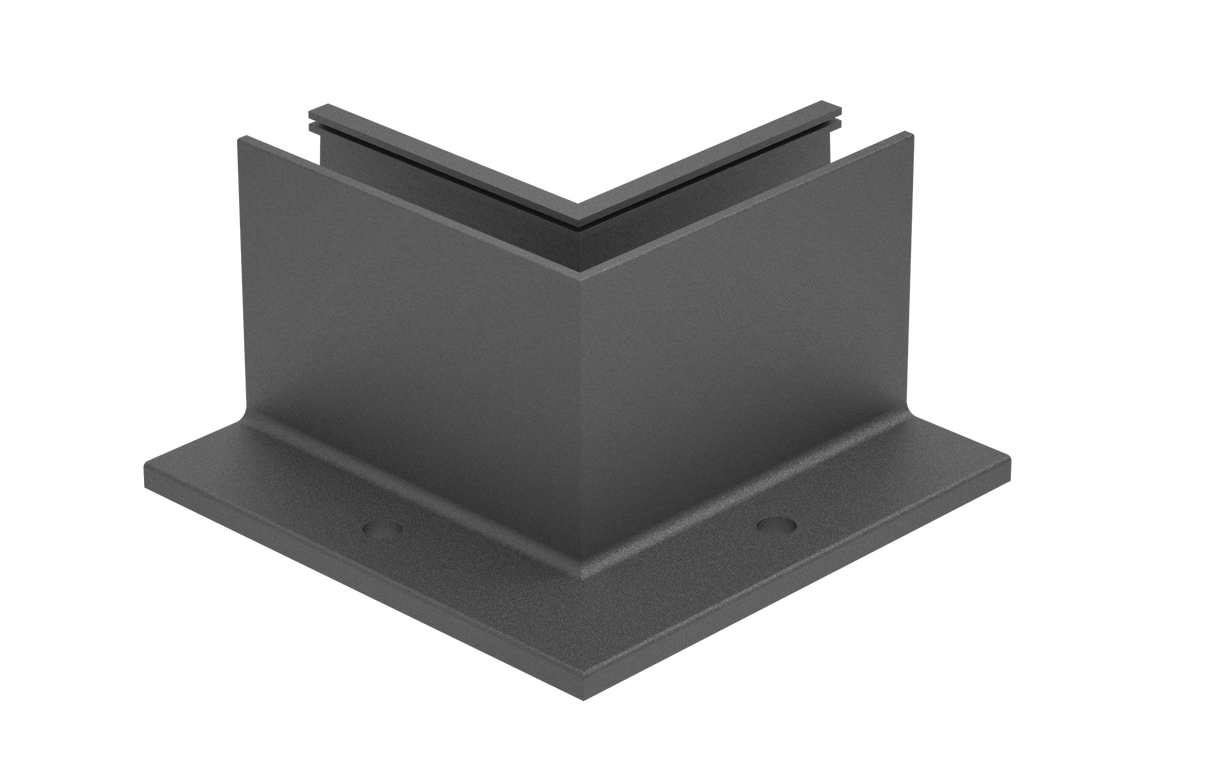 Ecke IN für Aluprofil mit Oberverankerung AL/ELOX/