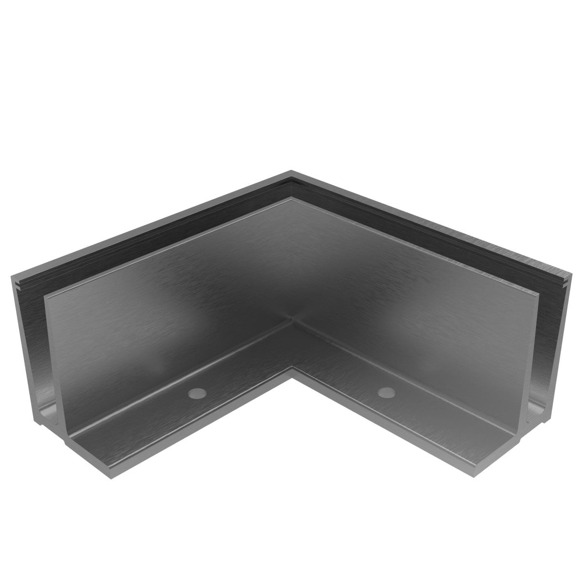 Ecke IN für Aluprofil mit Oberverankerung AL/ELOX/