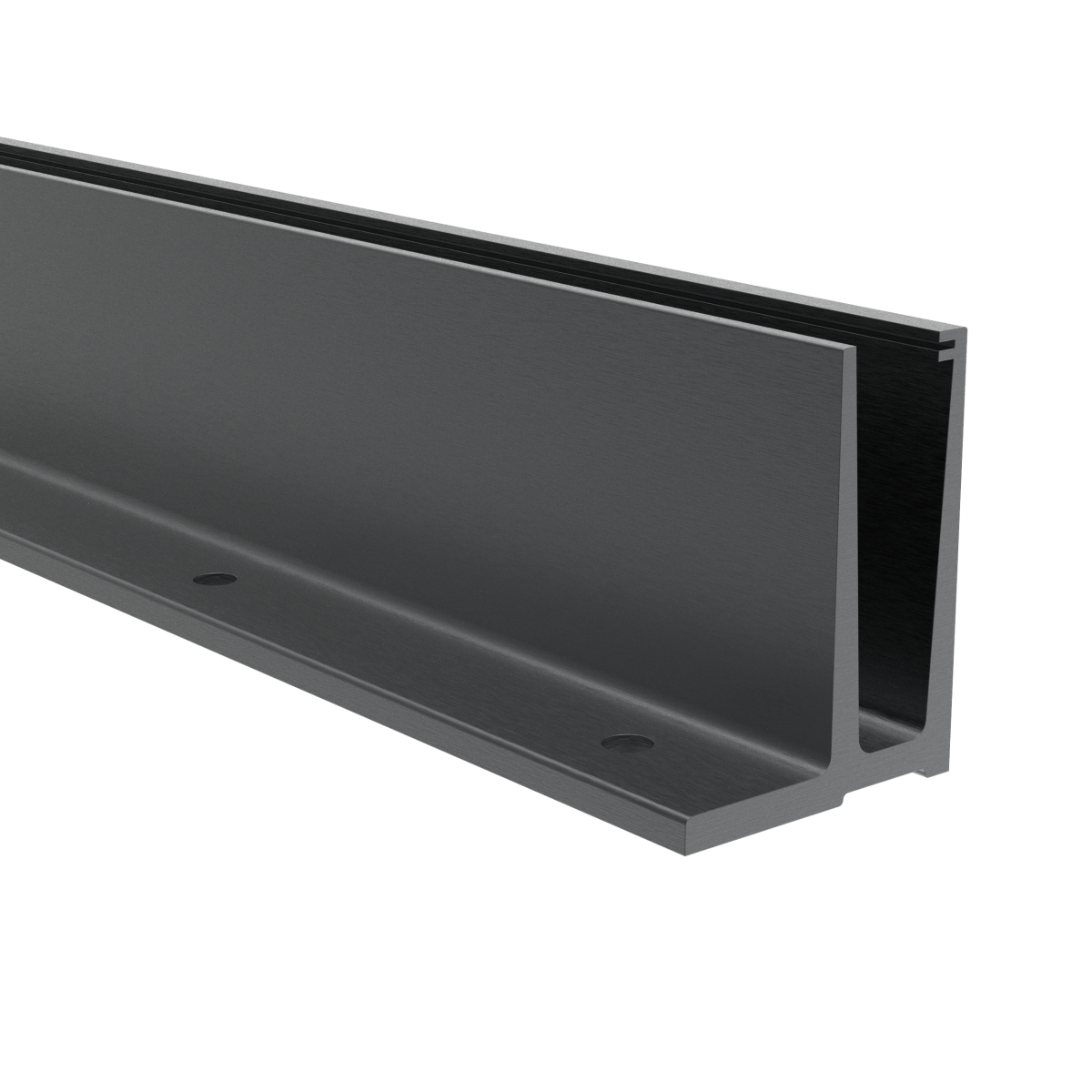 Aluprofil für Ganzglasgeländer - Oberverankerung