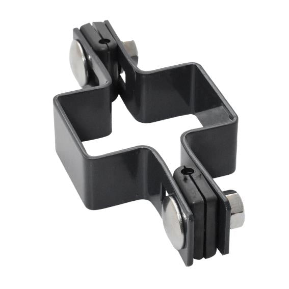 Durchgangsklemme für Pfosten ZnPVC 60×40 mm - Anthrazit RAL 7016