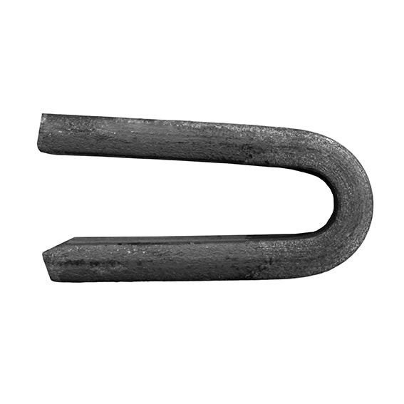 Zaunverankerung in Pfosten h50, 12x6mm, Fe