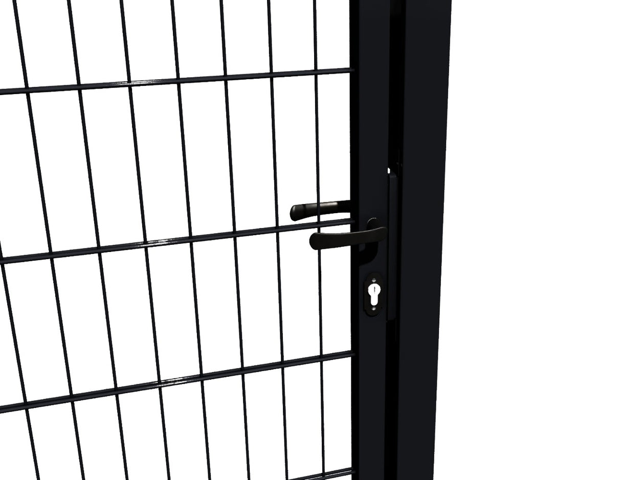 Bránka 1kr. 2D BOX ZnPVC 1000x1700mm RAL 9005 čierna matná